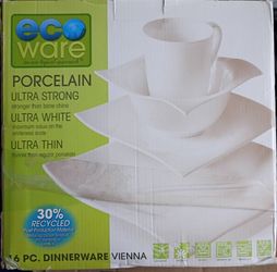 Ecoware Vienna 16-Piece Porcelain Dinnerware Set