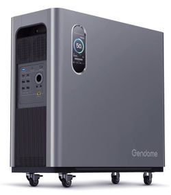 Gendome Portable Power Station Home3000, 3072Wh LiFePOâ‚„ Battery, 3000W AC/140W USB-C Output, 17 Output Ports, Power Station for Home Use RVs Camping E