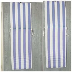 Purple And White Striped Tommy Bahama Lounge Chair Cushion Set