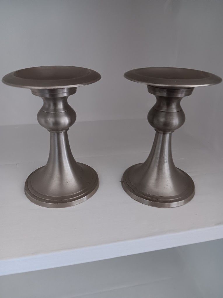 Silver Candle Holders