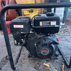 A big water pump trash pump garden pump works fine only one pull starts up