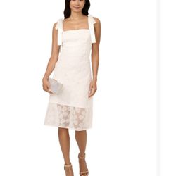 Elegant White Floral Dress