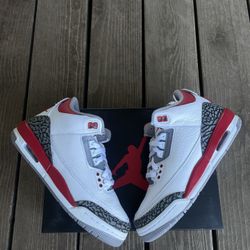 JORDAN 3 FIRE RED NEW SIZES 5&5.5y
