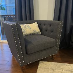 Navy Blue Accent Chair