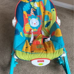 Rocker/sleeper vibrating Chair