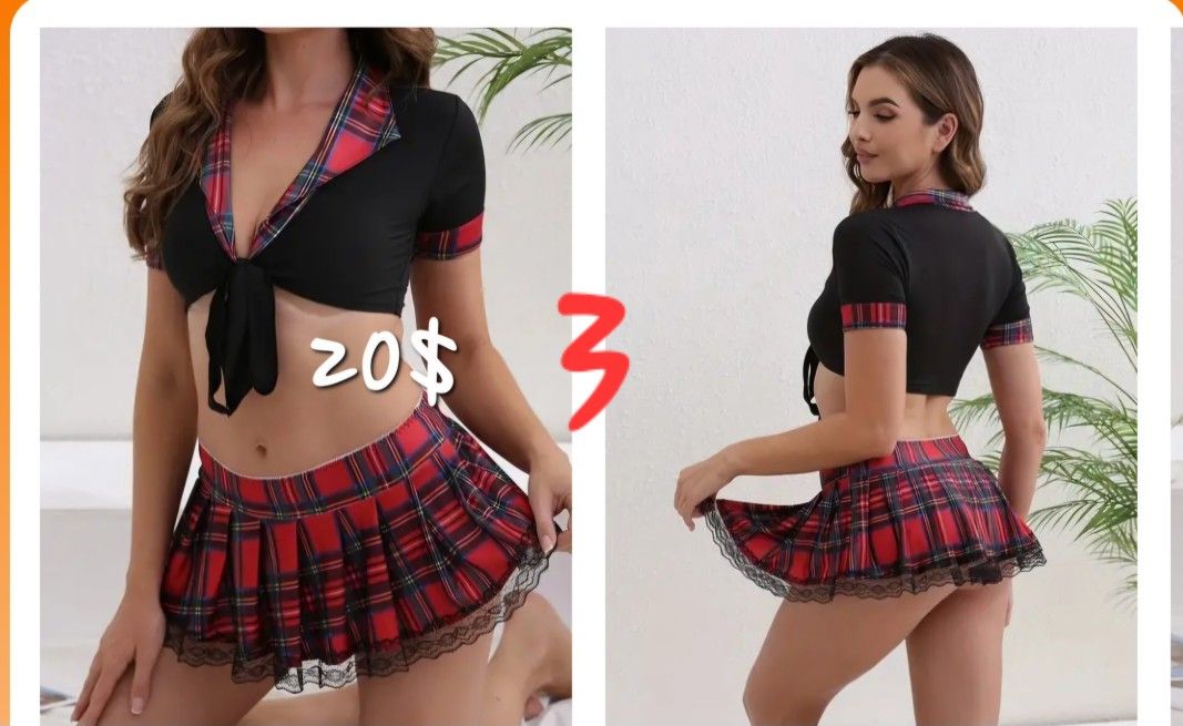 School Girl Costume Large