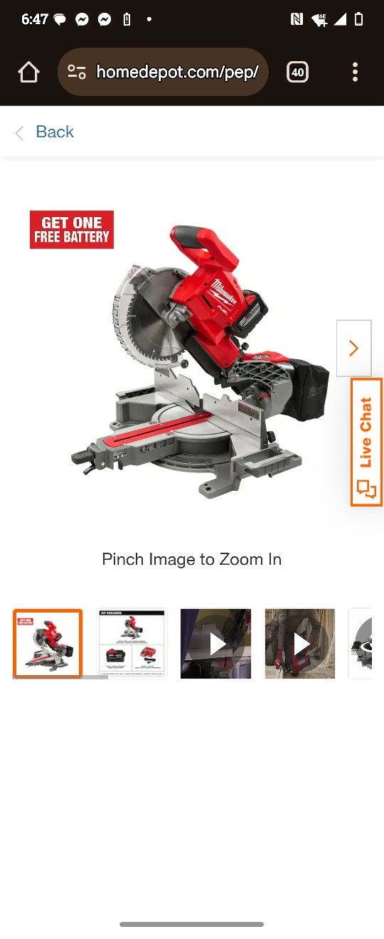 M18 FUEL 18V Lithium-Ion Brushless Cordless 10 in. Dual Bevel Sliding Compound Miter Saw Kit W/(1) 9.0Ah Battery