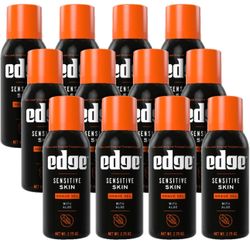 Edge Shave Gel for Men, Sensitive Skin with Aloe, 2.75oz (12 Pack