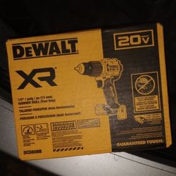 DeWalt XR One And A Half Inch 20 Volt Max Brushless Cordless Hammer Drill
