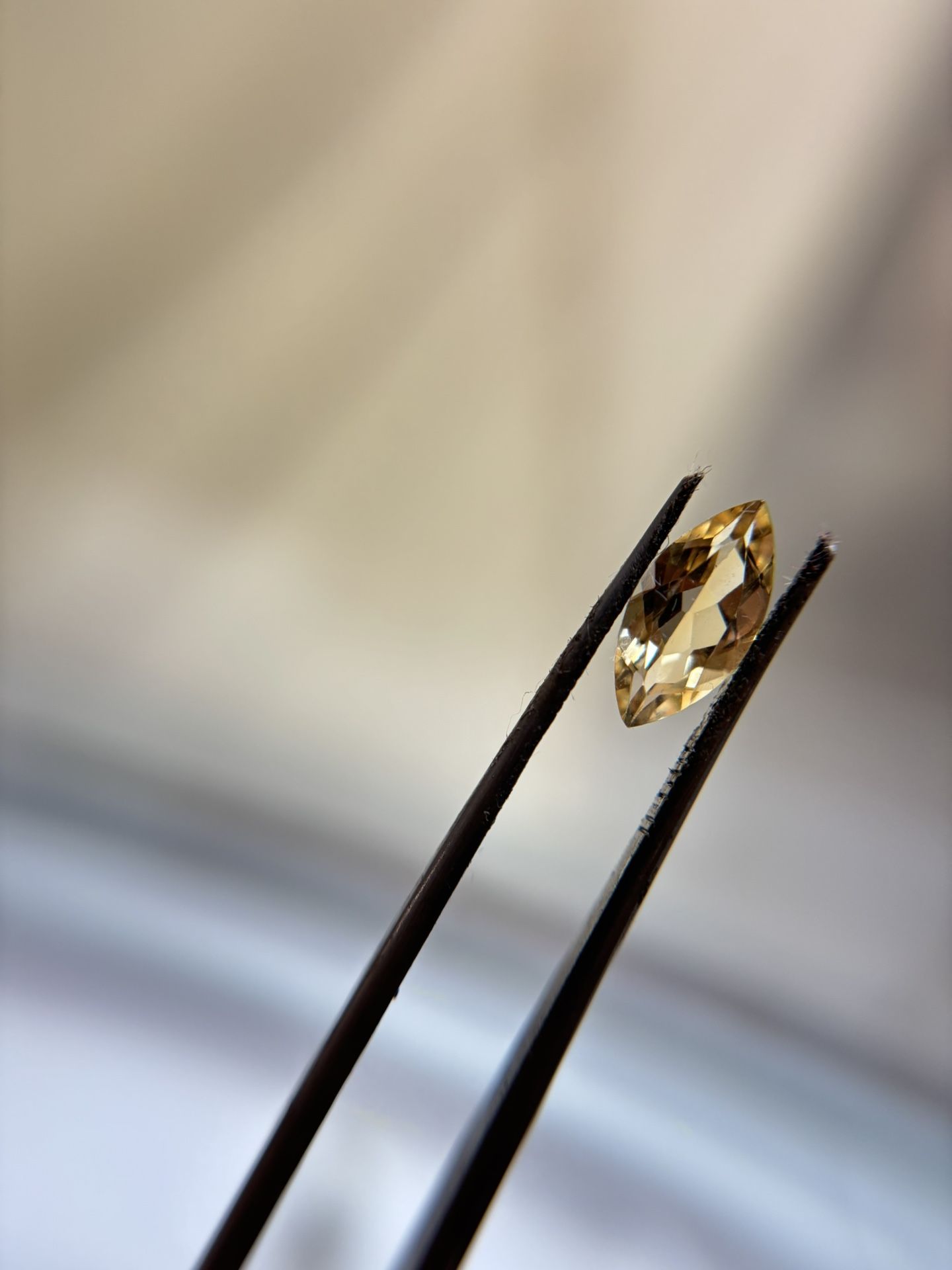 Stunning Marquise citrine with ideal cut