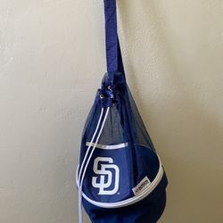 San Diego Padres Mesh Drawstring Bag Insulated Cooler MLB Lunch Box Mission Fed