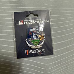 Dodgers opening day pin