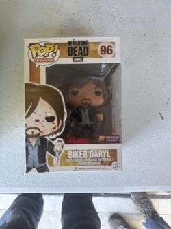 Funko Pop Walking Dead #96 Biker Daryl Bloody, PX Previews Exclusive, New in Box
