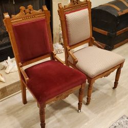 Antique Eastlake Parlor Chairs

 

