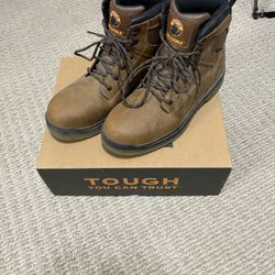 Steel Toe Work Boots  Mens 11 