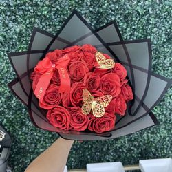 25 Roses ***special*** Beautiful Bouquet For Any Occasion Birthday Anniversary Wedding Graduation 