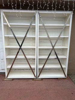 2 WILLIAM SONOMA HOME WHITE 6 SHELVE