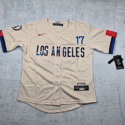 Women's Dodgers Shohei Ohtani #17 City Connect Jersey Size Medium