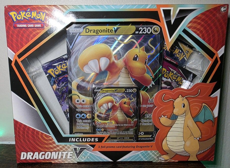 Dragonite V Box Brand New Sealed Includes Evolving Skies Booster Pack
