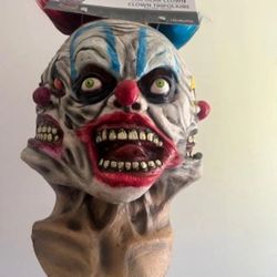 Halloween Scary Tripolar Clown Horror High-Quality Latex Deluxe Mask Brand New