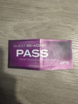AMC movie ticket for any type even 3d