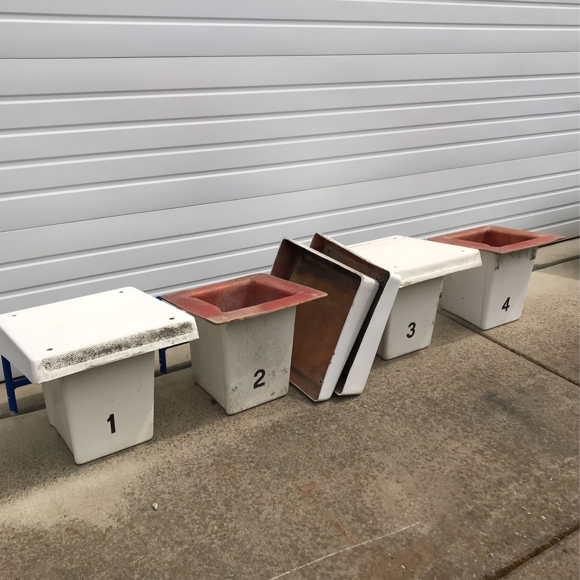 4 Starting Blocks For Swimming Pool 