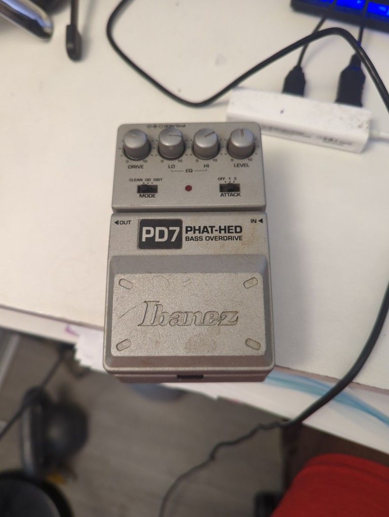 Ibanez Pd7 Fathead Bass Overdrive Pedal