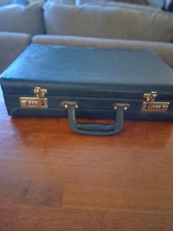 Black briefcase