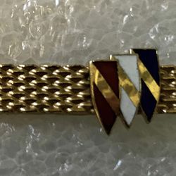 Vintage 1970’s Buick Tri Shield Logo Tie Bar / Clasp / Clip