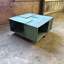Vintage Wood Crate Table 