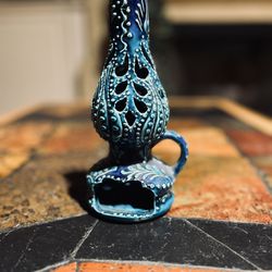 Handmade 8” Ceramic Candle Holder 