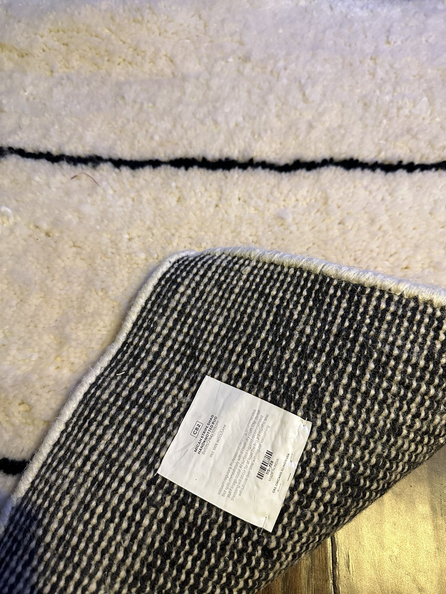 Shag AREA Rug Super Modern Minimal Crate And barrel Area Rug 8x10 for