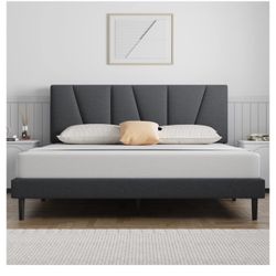 Queen Bed Frame + 10 Inch Gel Memory Foam Mattress