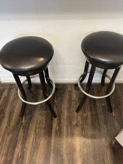 Pair of bar stools . No tears or stains