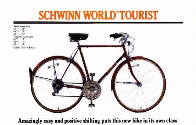 1980s Schwinn World Tourist Vintage Bike