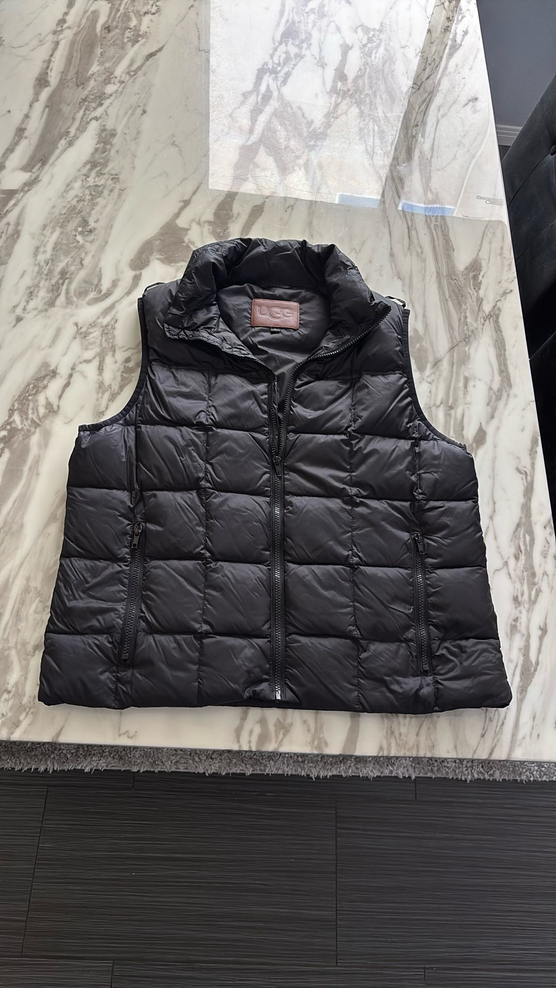 Black Puffer Vest 