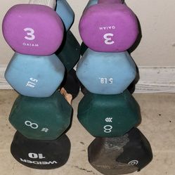 Dumbbells  All 4 Set For $28 Price Firm Corona92879 