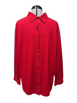 Alfani Red Regular Fit Stretch Button-Down Shirt – Men’s XXL
