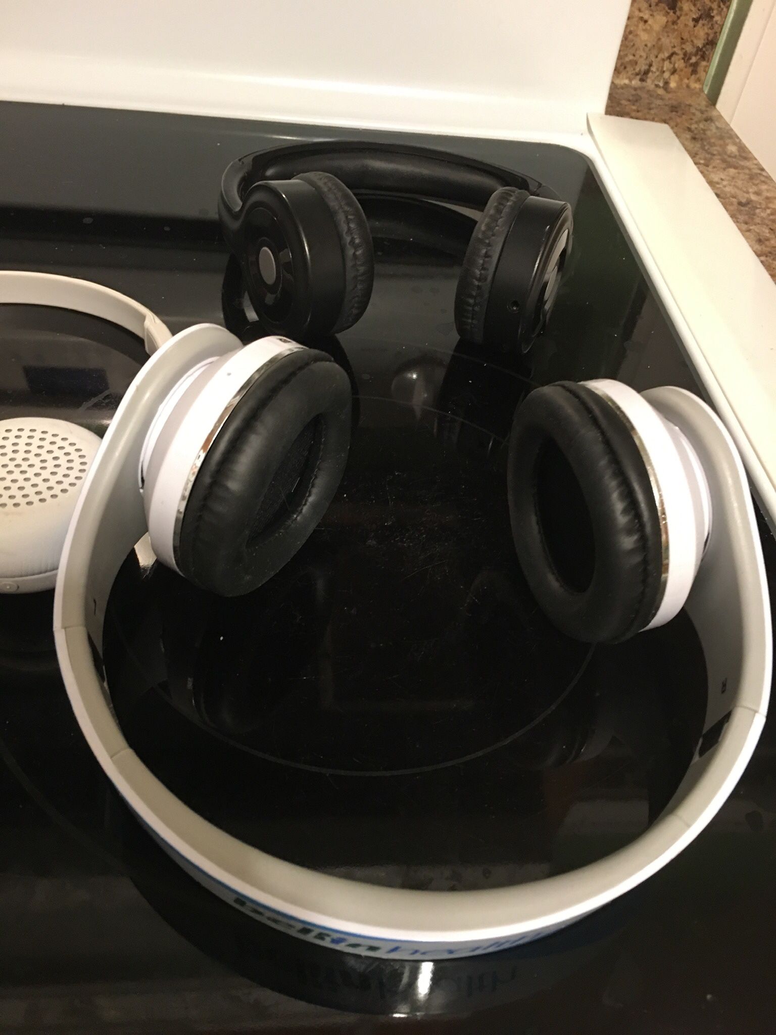 Assorted bluetooth headphones