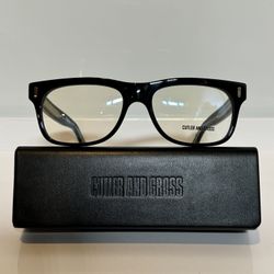 New Cutler & Gross 1362 Black Large Bold Men’s Eyeglasses 58mm