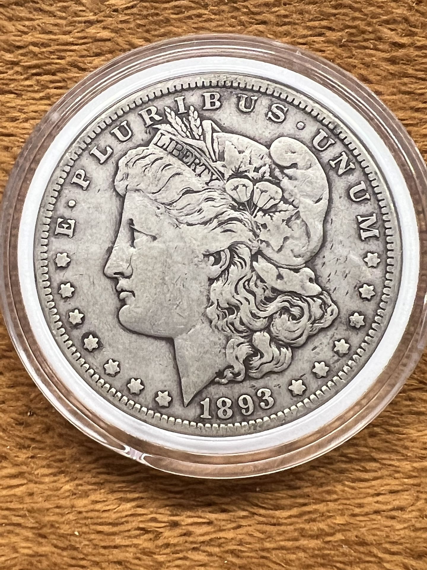 1893 Morgan Silver Dollar VF.947