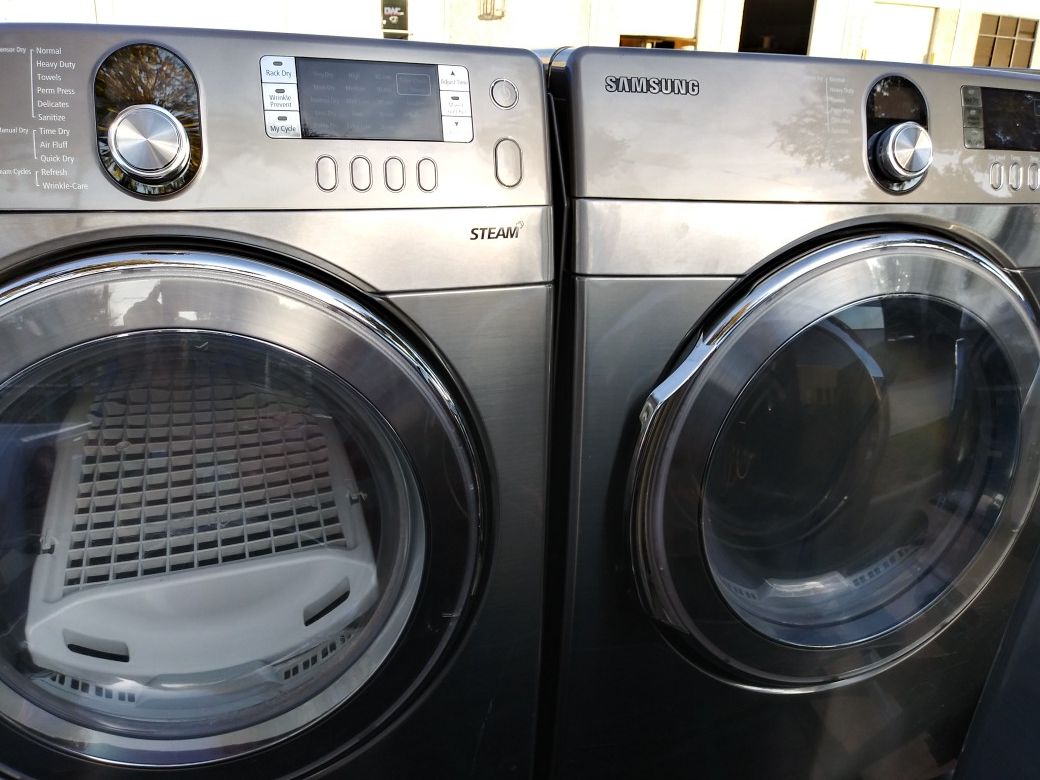 2019 almost like new never been used Samsung's best stainless face washer and matching dryer $360