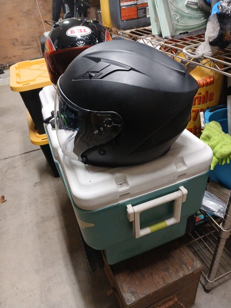 Nice Bilt Riding Helmet Duo Masks Tinted And Clear Face Sheild In One