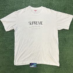Supreme Anno Domini white tee