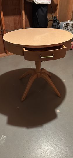 Circular Table With Drawer