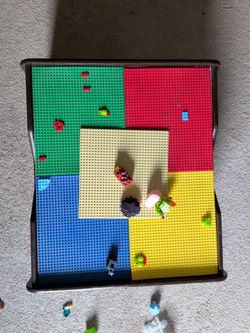 Activity Play Table in brown