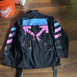 off white large button up