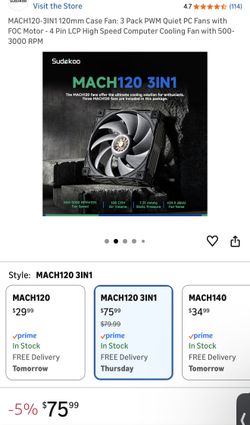MACH120-3IN1 120mm Case Fan