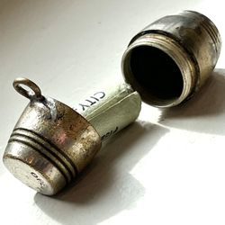 Antique Dog ID Capsule 