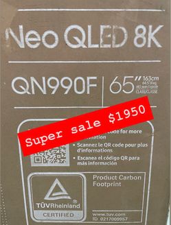 Samsung - 65” Class QN990F Series Neo QLED 8K Mini LED SamsungVision AI Smart Tizen TV